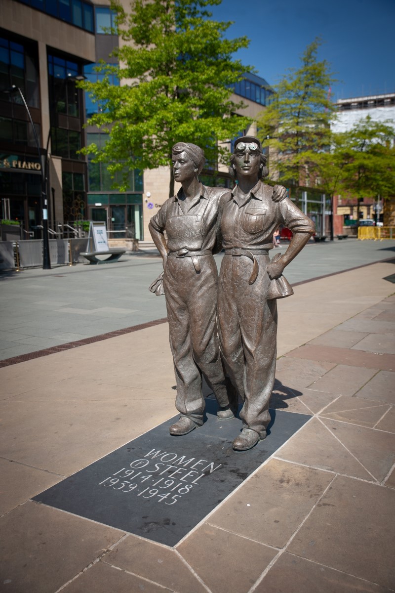 Women of Steel statue Sheffield